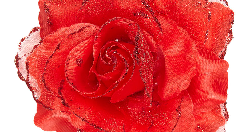 Widmann SRL Rode roos haarclip