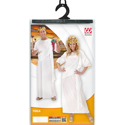 Widmann SRL Romeinse toga wit unisex