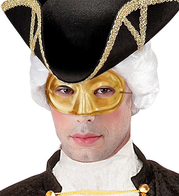 Widmann SRL Rond goud oogmasker masquerade