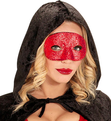 Widmann SRL Rood glitter oogmasker