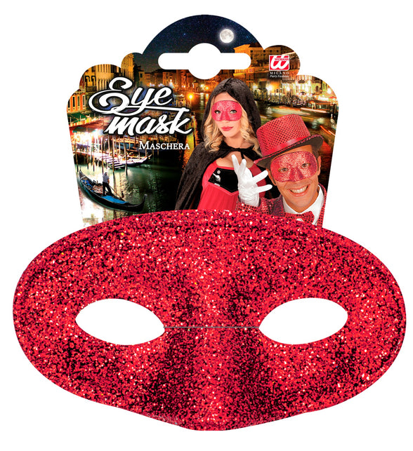 Widmann SRL Rood glitter oogmasker