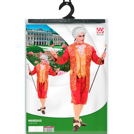 Widmann SRL Rood Markies kostuum van Bordeaux