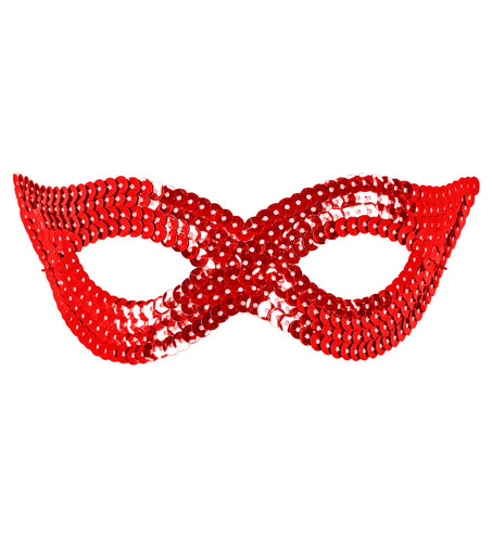Widmann SRL Rood oogmasker pailletten
