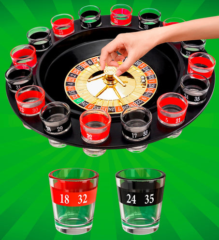 Widmann SRL Roulette drinkspel met shotglaasjeskk