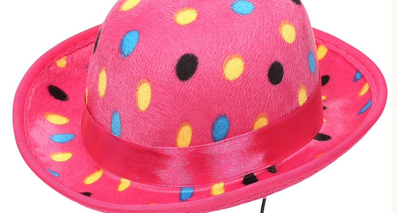 Widmann SRL Roze bolhoed met stippen