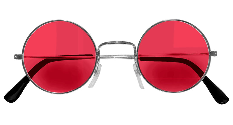 Widmann SRL Roze bril 70-er jaren Flower Power