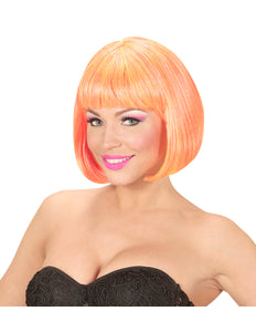 Widmann SRL Roze /gele Pruik Valentina mix