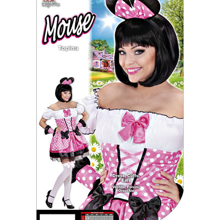 Widmann SRL Roze muis kostuum Rian dames