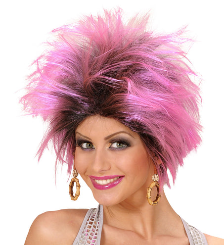 Widmann SRL Roze pruik Frenzy
