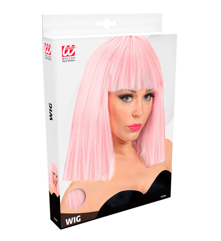 Widmann SRL Roze pruik showgirl