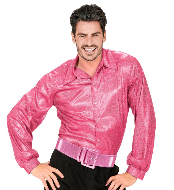 Widmann SRL Roze showriem met glitters