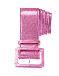 Widmann SRL Roze showriem met glitters