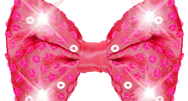 Widmann SRL Roze strikjes met flitslicht