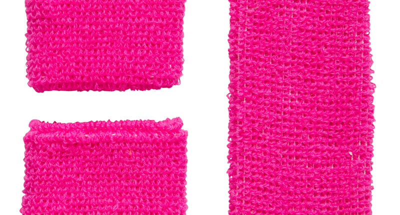 Widmann SRL Roze zweetbanden neon set