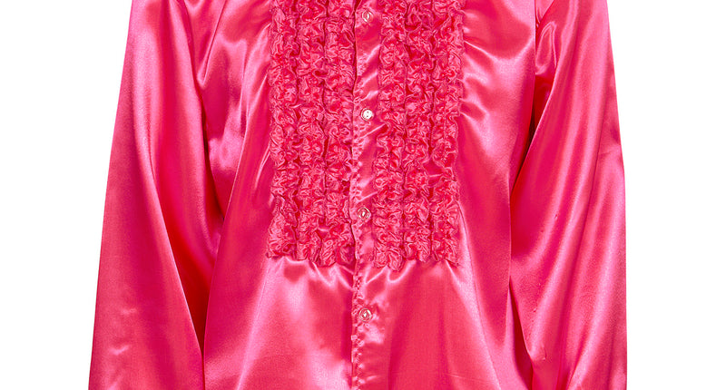 Widmann SRL Ruche blouse satijn roze