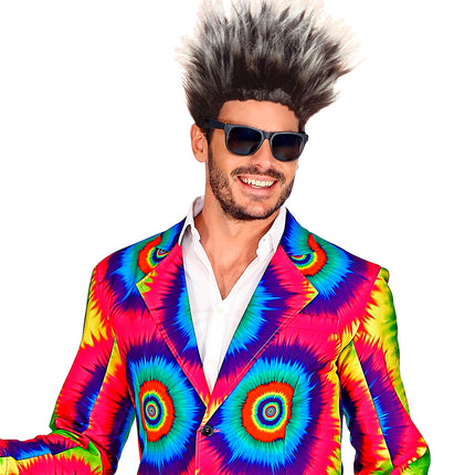 Widmann SRL Rugby pruik Max grijs