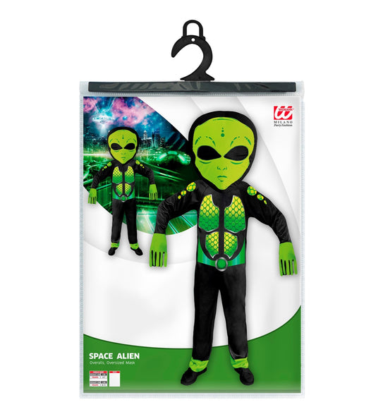 Widmann SRL Ruimtemonster Alien kostuum kind