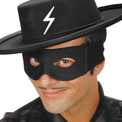 Widmann SRL Ruiter masker zwart volwassenen