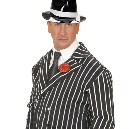 Widmann SRL Satijn zwarte stropdas