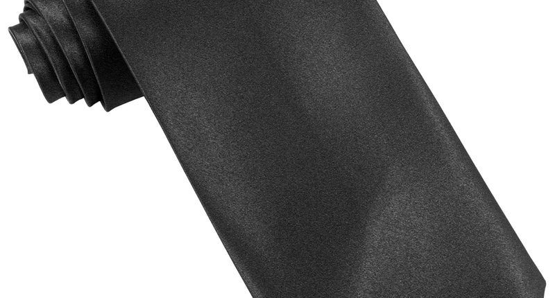 Widmann SRL Satijn zwarte stropdas