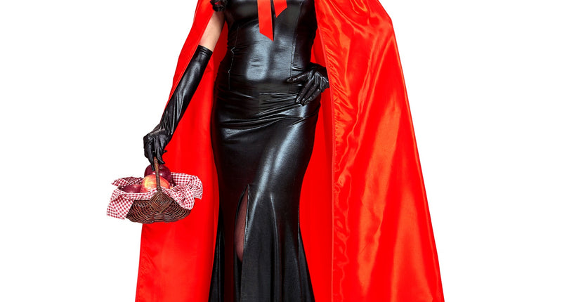 Widmann SRL Satijnen cape rood met muts