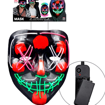 Widmann SRL Scary masker gekleurd led
