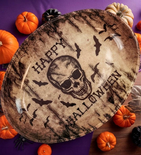 Widmann SRL Schaal happy halloween schedel 40 x 30,5 cm