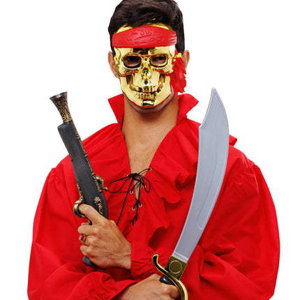 Widmann SRL schedelmasker piraat goud