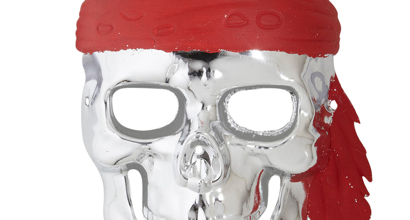 Widmann SRL schedelmasker piraat zilver