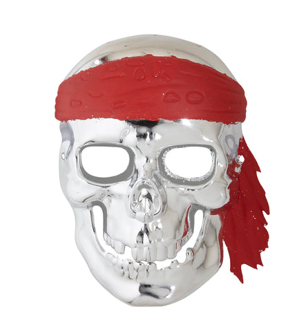 Widmann SRL schedelmasker piraat zilver