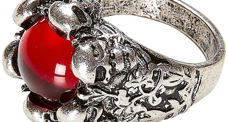 Widmann SRL Schedelring met rode steen