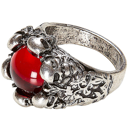 Widmann SRL Schedelring met rode steen