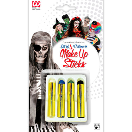 Widmann SRL Schmink stiften halloween kleuren