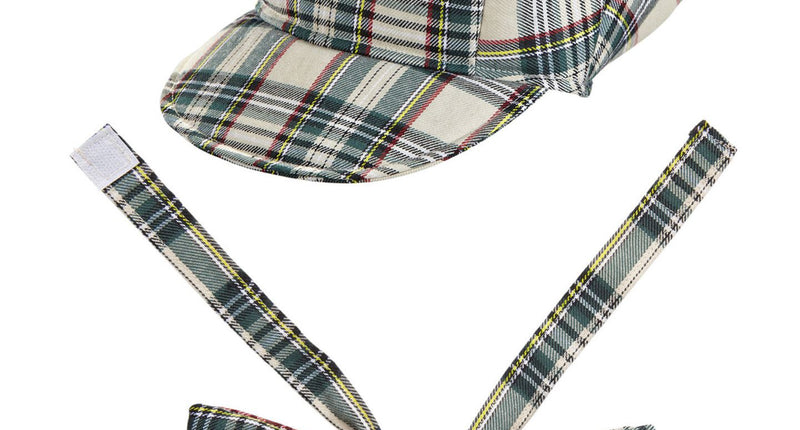 Widmann SRL Schotse pet tartan met strik ruit beige