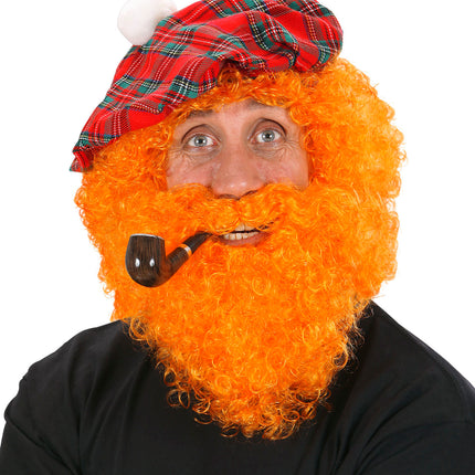 Widmann SRL Schotse pruik oranje krullen