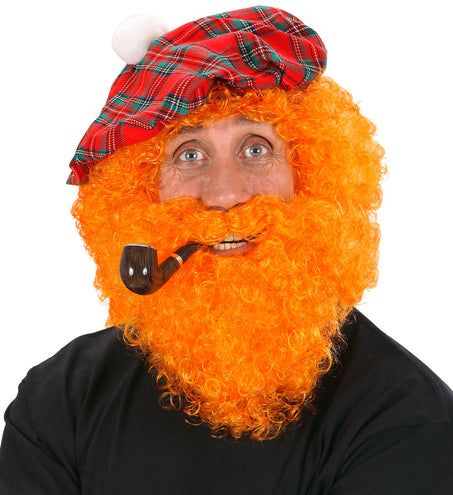Widmann SRL Schotse pruik oranje krullen