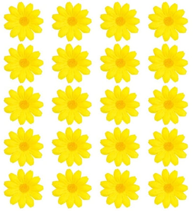 Widmann SRL Set van 20 decoratieve gele bloemen Milan