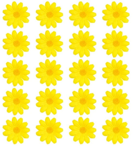 Widmann SRL Set van 20 decoratieve gele bloemen Milan