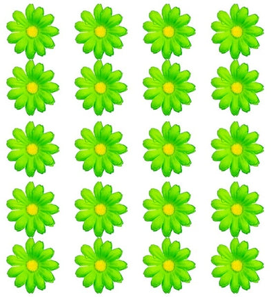 Widmann SRL Set van 20 decoratieve groene bloemen Niels