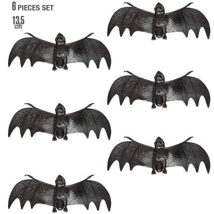 Widmann SRL Set van 6 vleermuizen 13,5cm