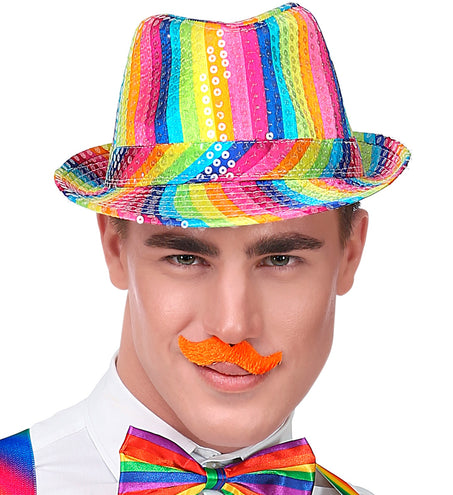 Widmann SRL Set vijf gekleurde snorren