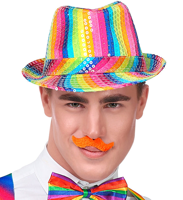 Widmann SRL Set vijf gekleurde snorren