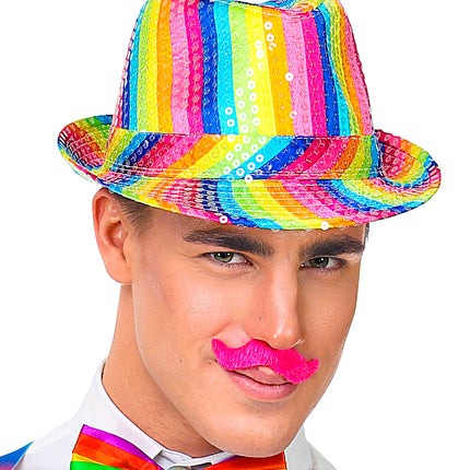 Widmann SRL Set vijf gekleurde snorren