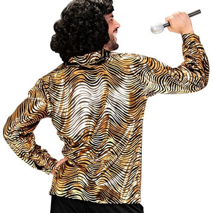 Widmann SRL Shirt disco fever goud heren