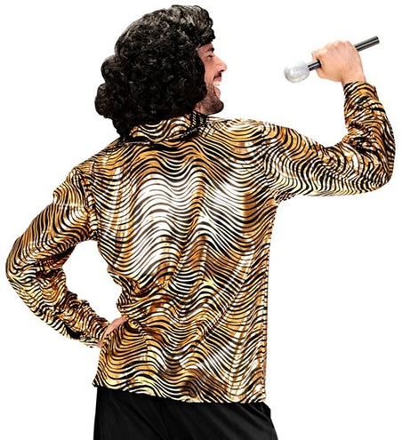 Widmann SRL Shirt disco fever goud heren