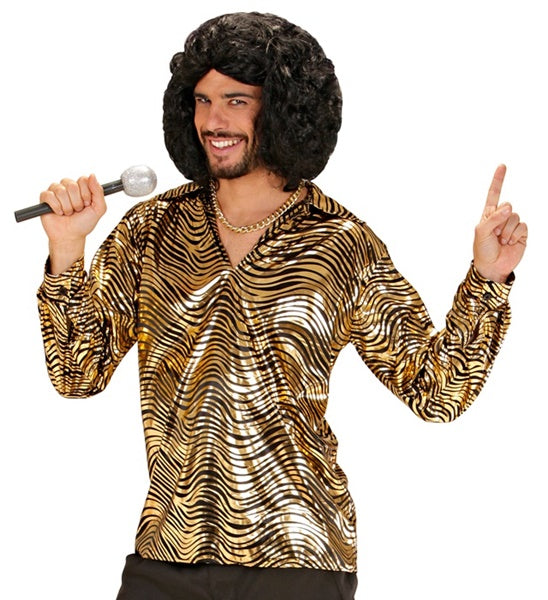 Widmann SRL Shirt disco fever goud heren
