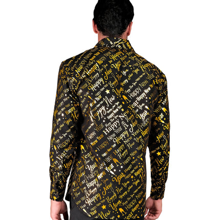 Widmann SRL Shirt happy new year gold