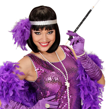 Widmann SRL Sigarettenhouder zwart pailletten