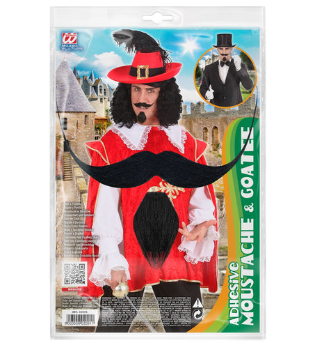 Widmann SRL Sik en snor musketier opplakbaar