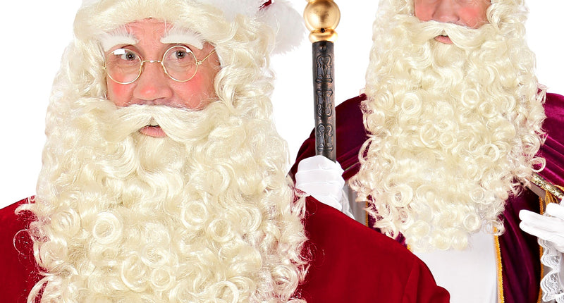 Widmann SRL Sinterklaas of Kerstman baard en pruik